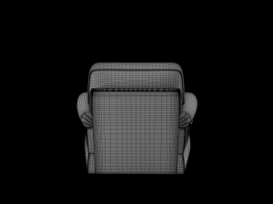 realistic sofa collection arm chair and two seater sofa 3D Modell