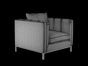 sofa collection arm chair and two seat and three seat sofa 3D 模型