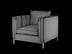sofa collection arm chair and two seat and three seat sofa 3D 模型