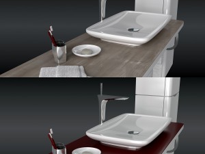 duravit puravida set Modello 3D