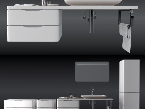 duravit puravida set Modello 3D