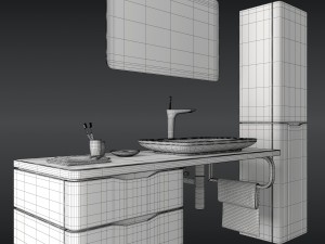 duravit puravida set Modello 3D