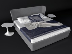 bb italia papilio bed 3D Model