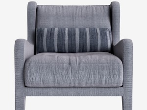 armchair foster soft meridiani h90 x l88 x d97 3D Модель