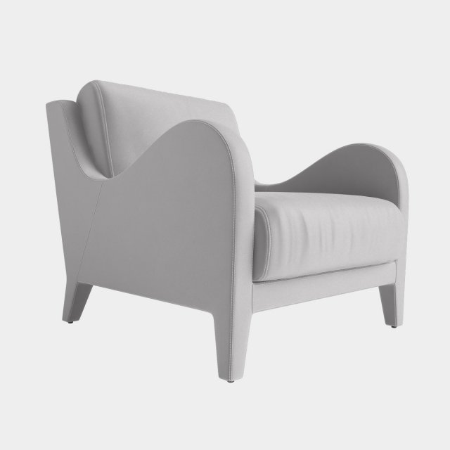 flai armchair nouvelle vague art 11518 db 3D 模型 .c4d .max .obj .3ds .fbx .stl .blend 
