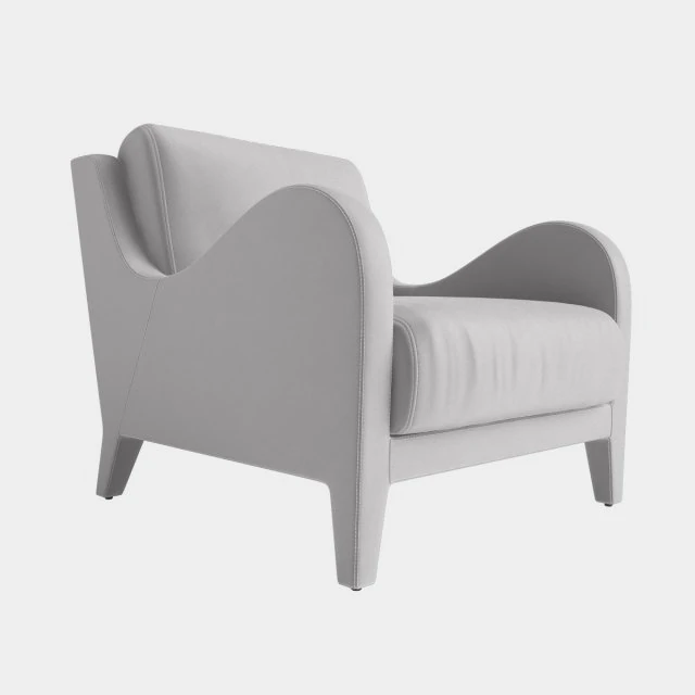 flai armchair nouvelle vague art 11518 db 3D Model .c4d .max .obj .3ds .fbx .stl .blend 
