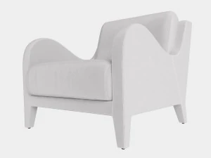 flai armchair nouvelle vague art 11518 db 3D Model