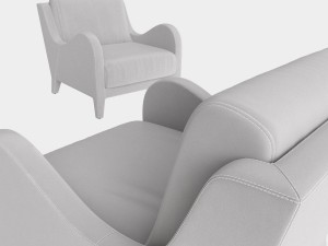 flai armchair nouvelle vague art 11518 db 3D 模型