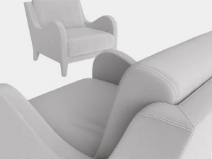 flai armchair nouvelle vague art 11518 db 3D Model