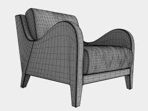 flai armchair nouvelle vague art 11518 db 3D 模型
