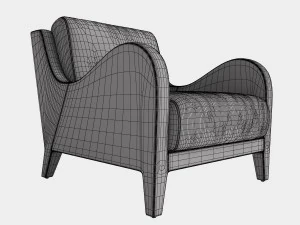 flai armchair nouvelle vague art 11518 db 3D Model