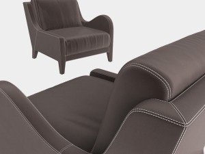 flai armchair nouvelle vague art 11518 dx Modelo 3D