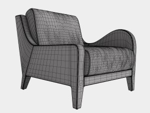 flai armchair nouvelle vague art 11518 dx Modelo 3D
