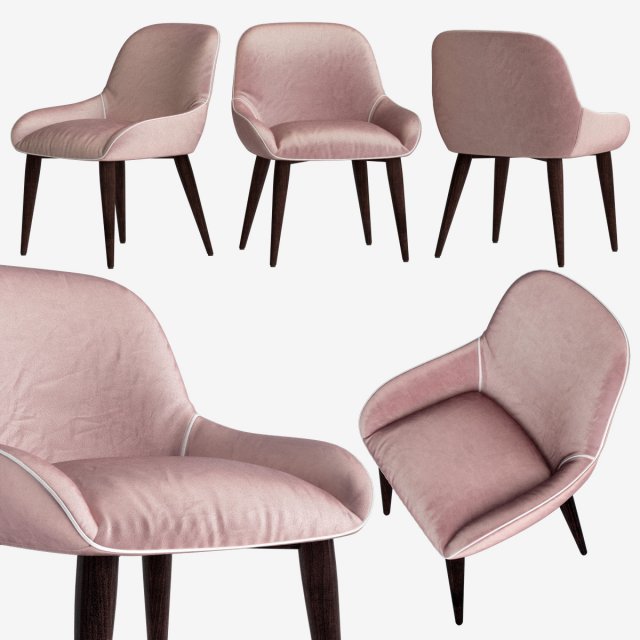armchair deny deephouse art51392 3D Модель .c4d .max .obj .3ds .fbx .stl .blend 