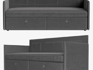 소파 그래머시 홈 프렌치 침대 3D 모델