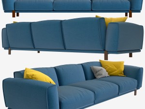 moroso bold sofa 300x107x70 3D Model
