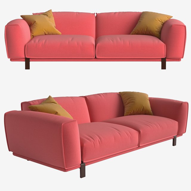 moroso bold sofa 245x107x70 3D 모델 .c4d .max .obj .3ds .fbx .stl .blend 