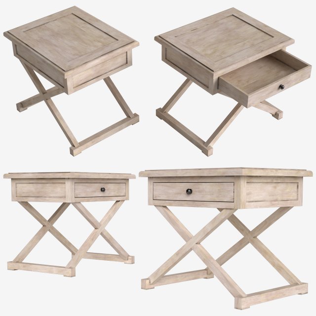 kilmory bedside table gramercy home 701002-da 3D Model .c4d .max .obj .3ds .fbx .stl .blend 