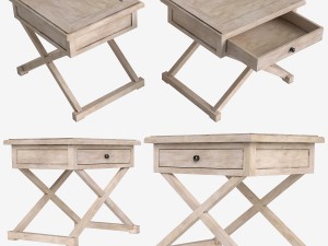 kilmory bedside table gramercy home 701002-da 3D Model