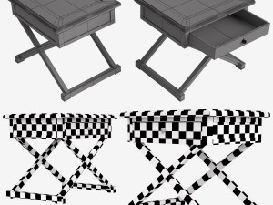 kilmory bedside table gramercy home 701002-da 3D Model