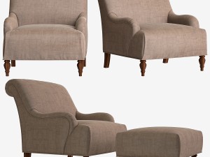 broyhill isla chair 3D 모델