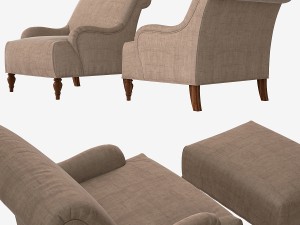 broyhill isla chair Modello 3D
