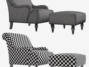 broyhill isla chair Modello 3D