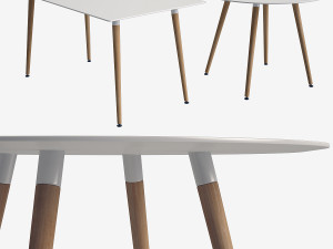 tables set daw la forma decor 3D Model