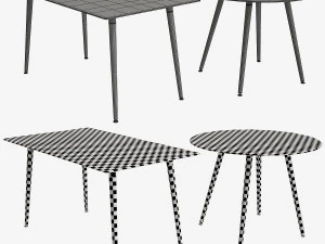 tables set daw la forma decor 3D Model