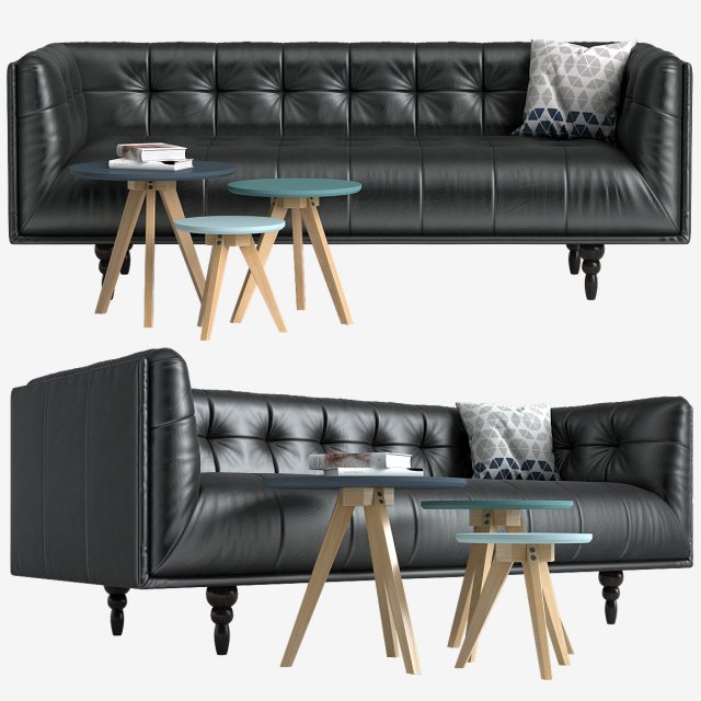 sofa made connor table orio 3D Model .c4d .max .obj .3ds .fbx .stl .blend 