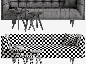 sofa made connor table orio 3D Model