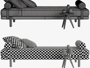 daybed made assim 3D Model