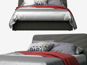 bed made lex kingsize Modello 3D
