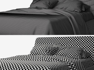 bed made lex kingsize Modello 3D