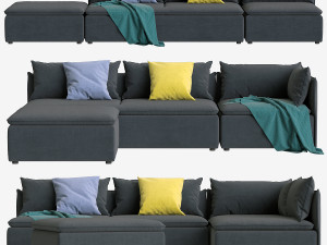 sofa made victor full set 3D Модель