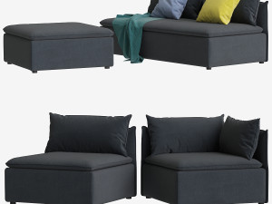 sofa made victor full set 3D Модель