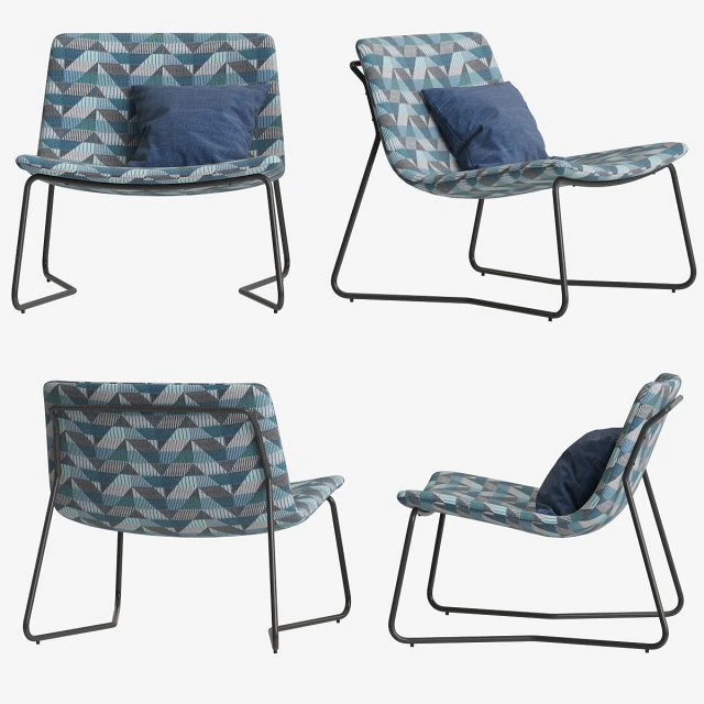 armchair made lucierne 3D Model .c4d .max .obj .3ds .fbx .stl .blend