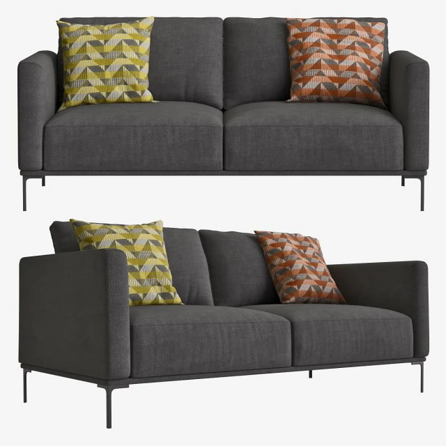 sofa made milo 3D Model .c4d .max .obj .3ds .fbx .stl .blend 
