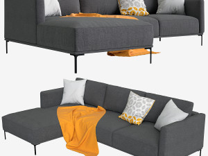 sofa made milo corner Modèle 3D
