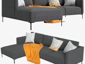 sofa made milo corner 3D Model