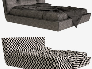 bed busnelli sausalito 3D 모델