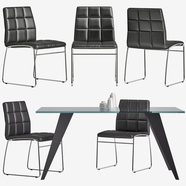 chair explorer table nack la forma julia grup 3D Model .c4d .max .obj .3ds .fbx .stl .blend
