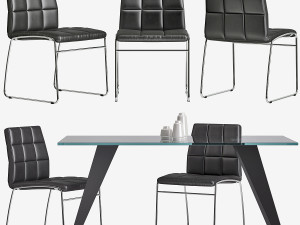 chair explorer table nack la forma julia grup 3D Model