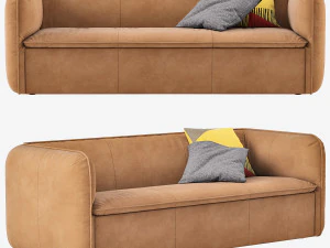 ソファ バーコ製 w222 d92 h75 3Dモデル