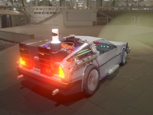 delorean back to the future 3D Model