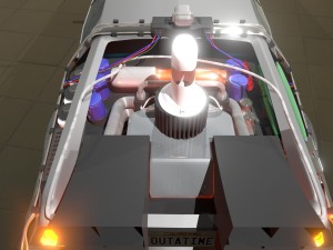 delorean back to the future 3D Model