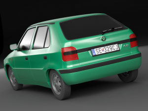 skoda felicia facelift 98-01 exterior only 3D 模型