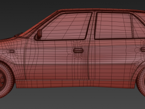 skoda felicia facelift 98-01 exterior only 3D 模型