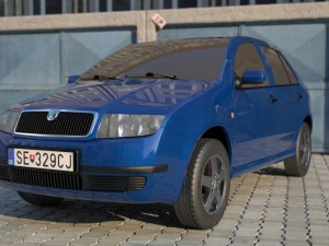 skoda fabia 1999 exterior model 3D Model