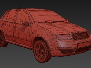 skoda fabia 1999 exterior model 3D Model
